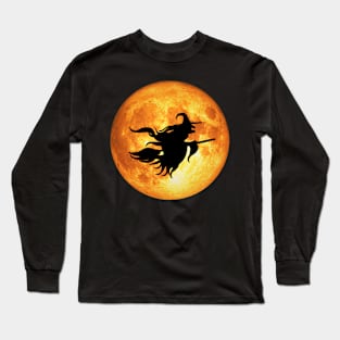 Halloween Witch Moon Long Sleeve T-Shirt